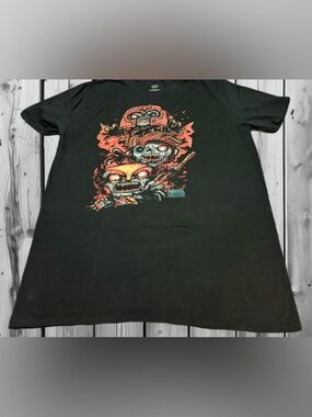 Marvel Zombies Short Sleeve Tee - Black with Red & Teal Print